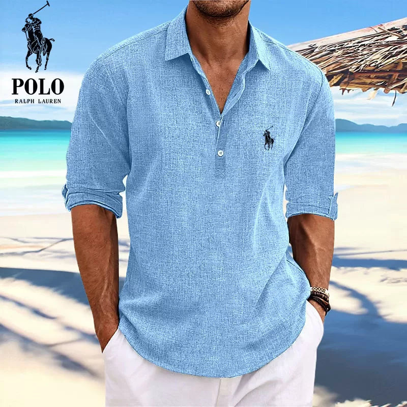 Camicia estiva a maniche lunghe