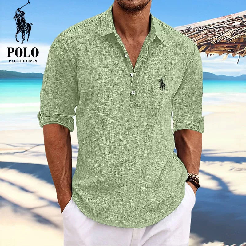 Camicia estiva a maniche lunghe
