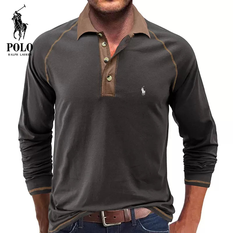 T-shirt morbida con colletto polo
