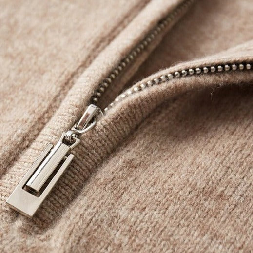Pullover con Mezza Zip