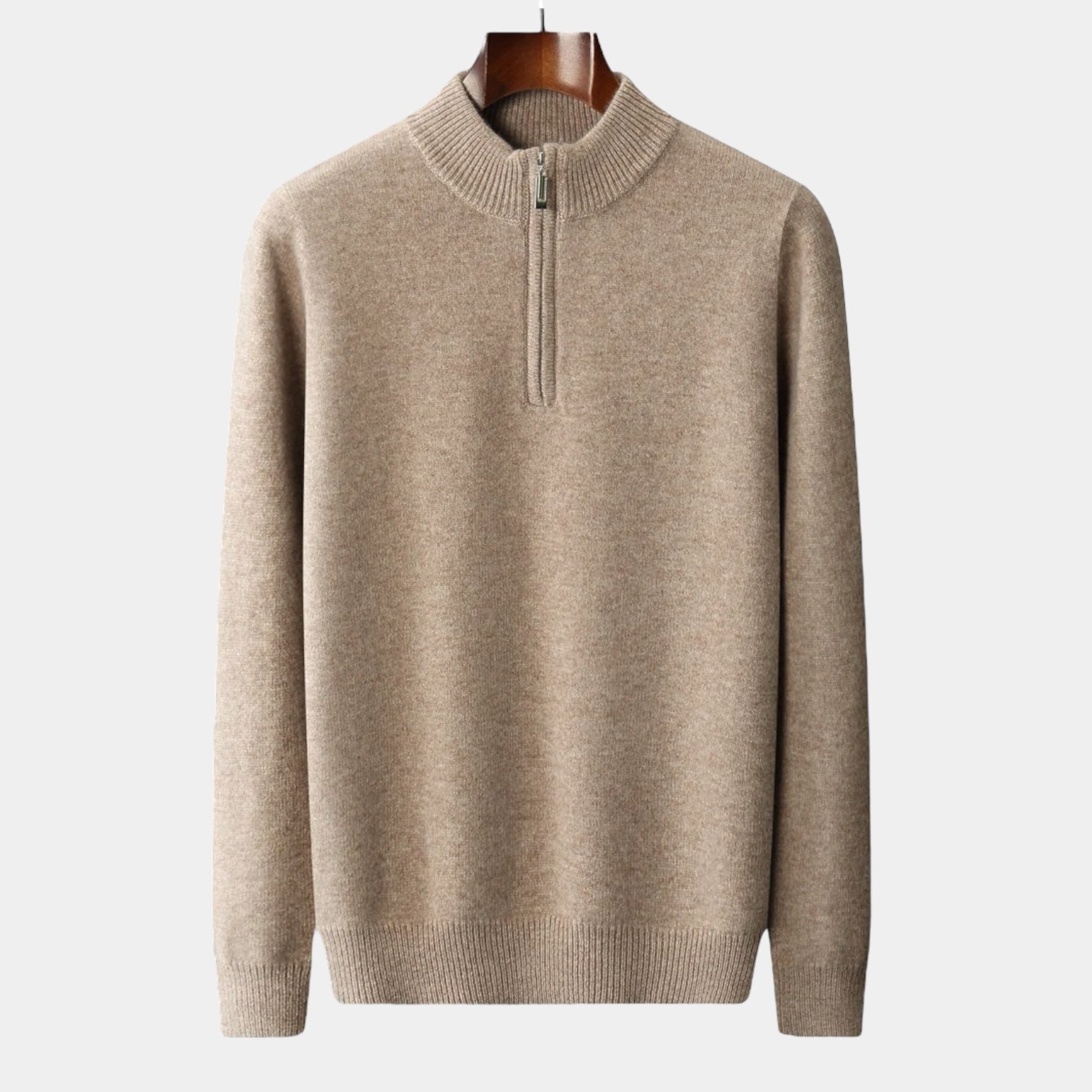 Pullover con Mezza Zip