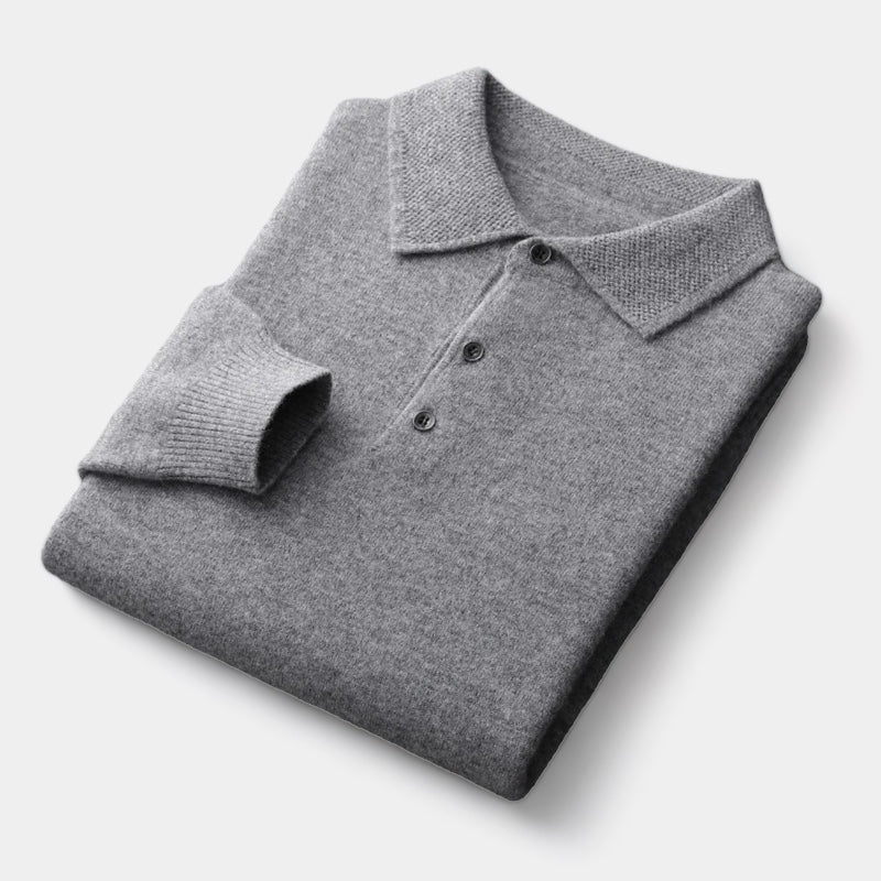 Pullover con Colletto Polo