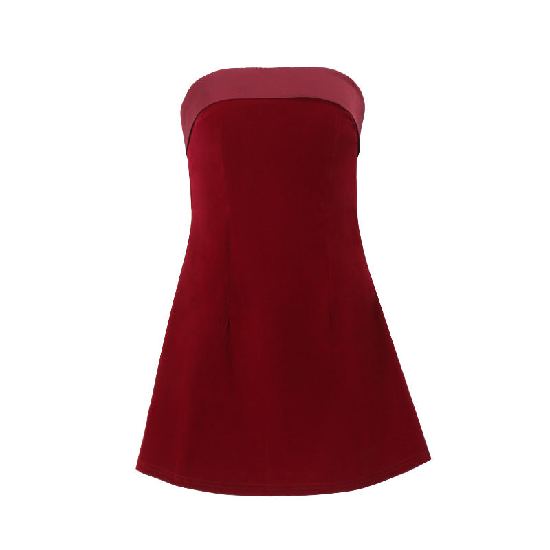 Abito Tubolare Slim da Donna con Zip – Abito da Festa e da Sera Corto ad A-line