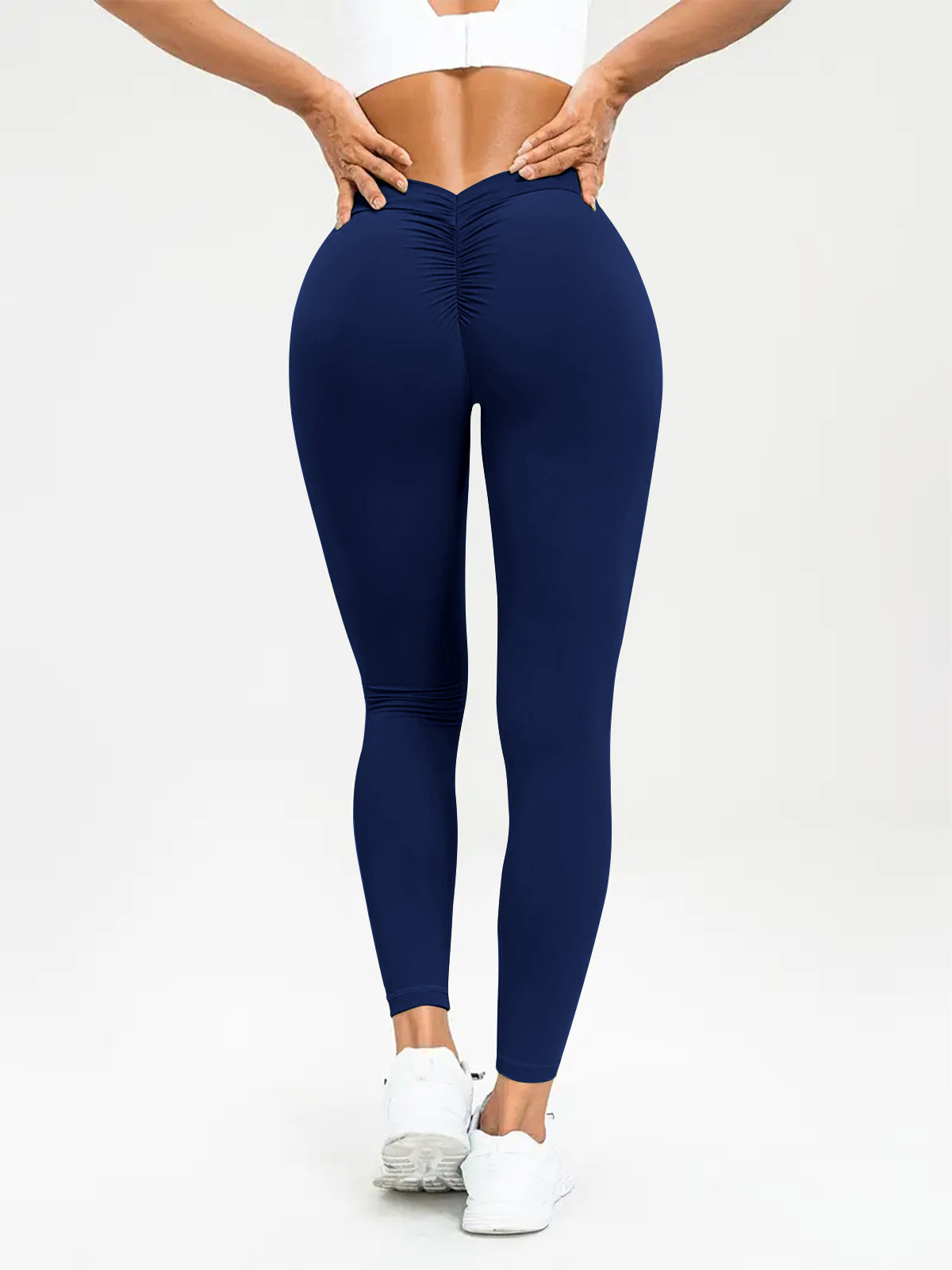 Pantaloni da Yoga da Donna Vita Alta Sollevamento Vita Alta Pantaloni Fitness Elastici e Aderenti
