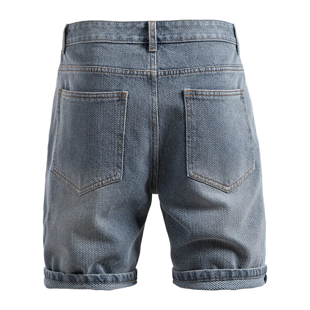Pantaloncini di jeans casual da uomo