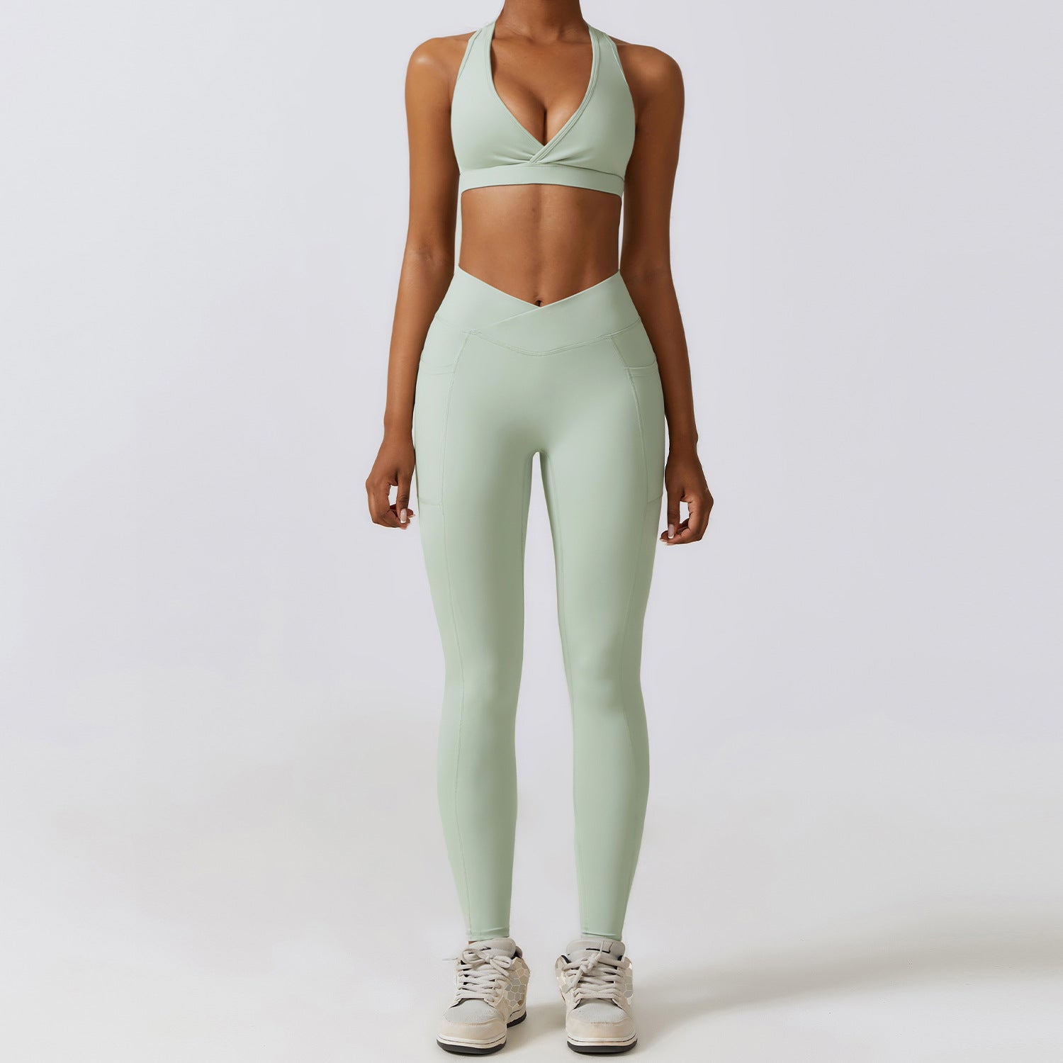 Completo da Yoga "Quick-Drying" da Donna – Leggero, Traspirante, Elasticizzato, Set di Abbigliamento Sportivo per Allenamenti e Attività Fisica