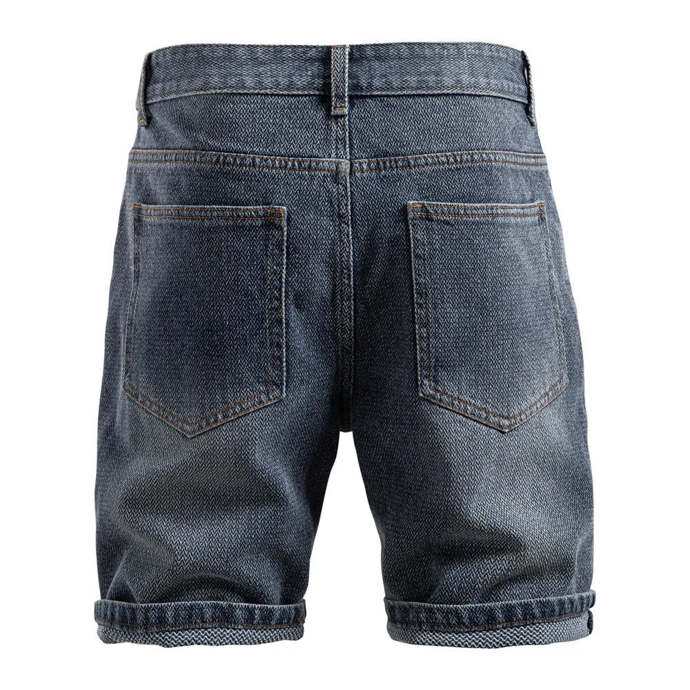 Pantaloncini di jeans casual da uomo