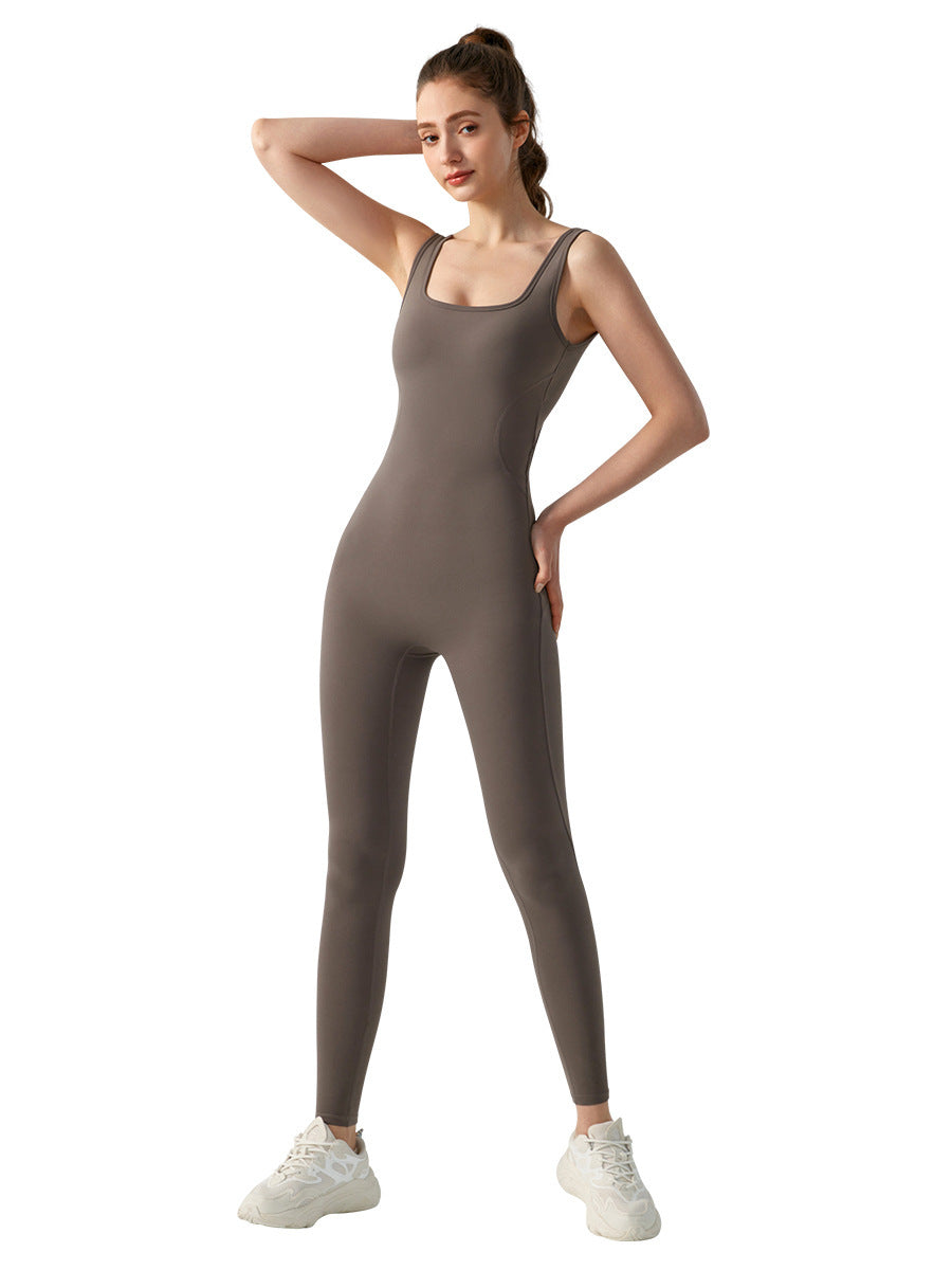 Tuta da yoga effetto nude da donna