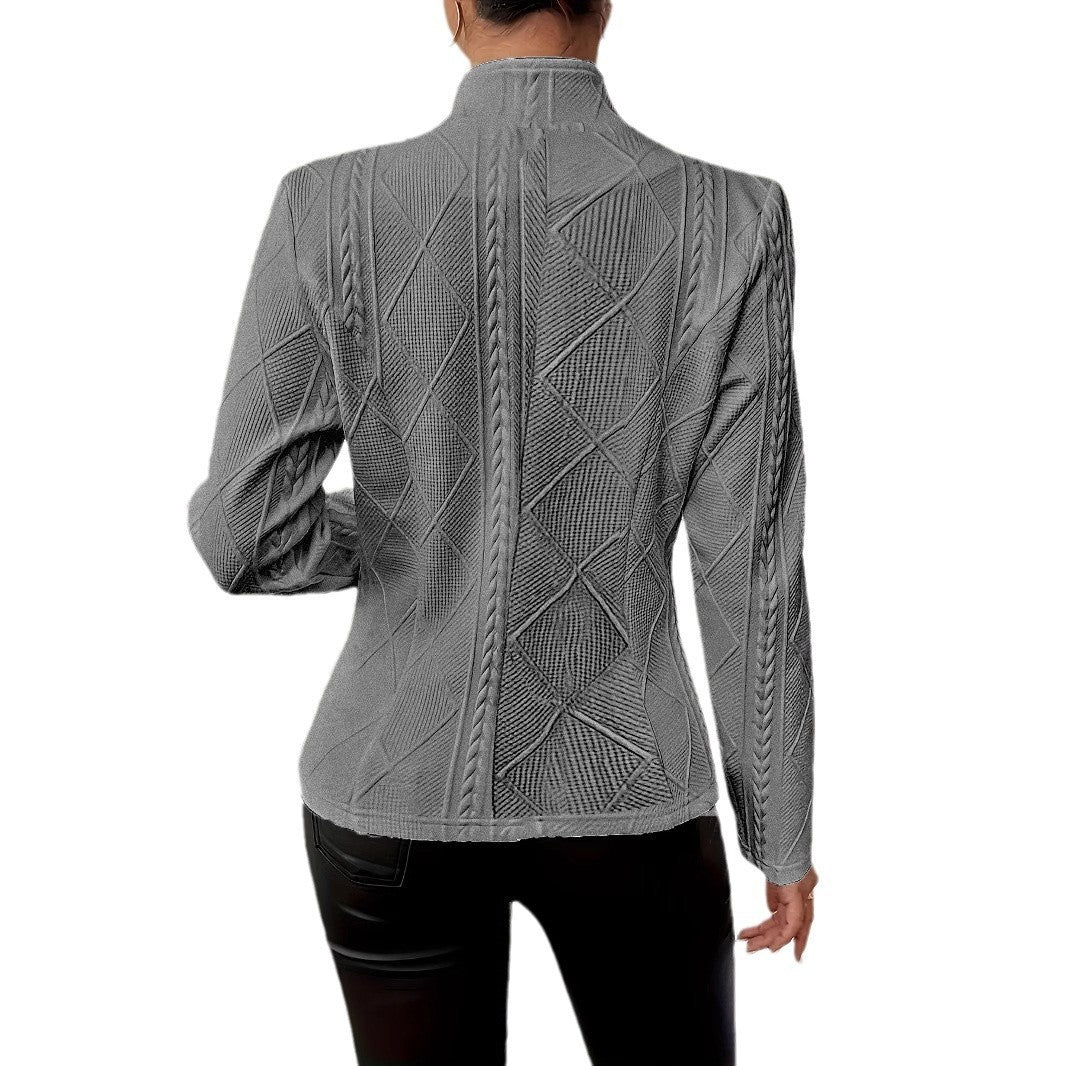 Blazer da donna Giacca Suit Cappotto monopetto colletto alla coreana Tops Slim Outerwear Temperament Office Jacket