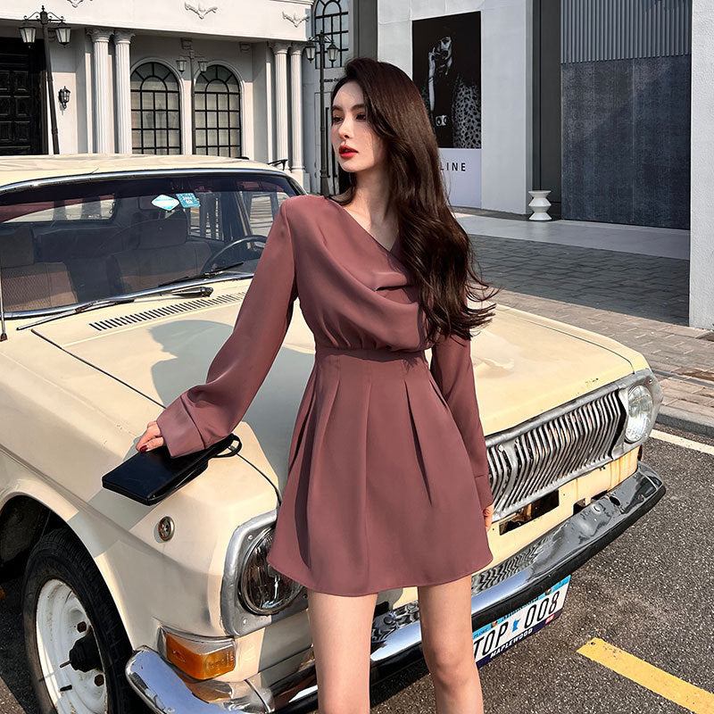 Abito Primavera Nuovo Temperamento Slim Fashion