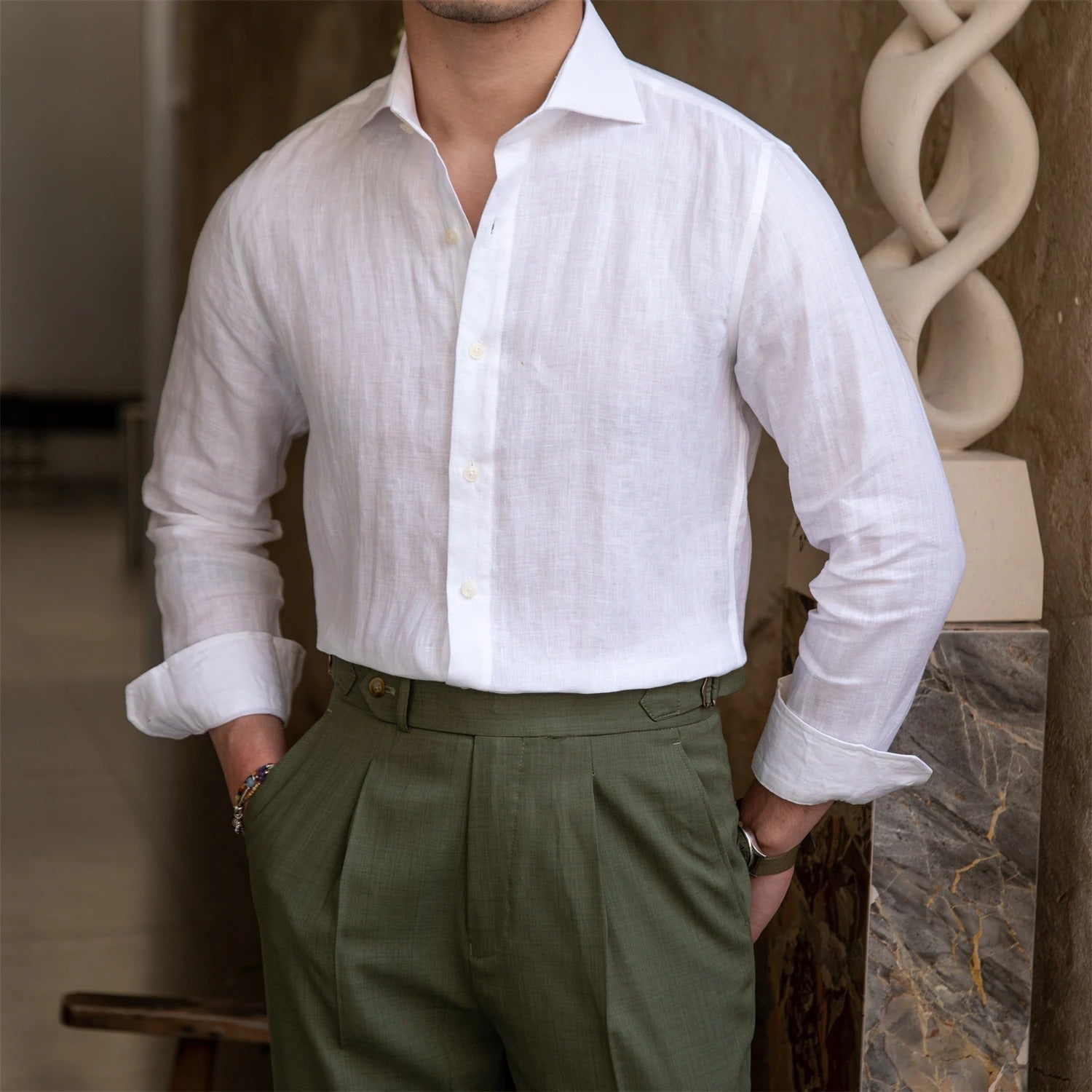 Camicia a maniche lunghe